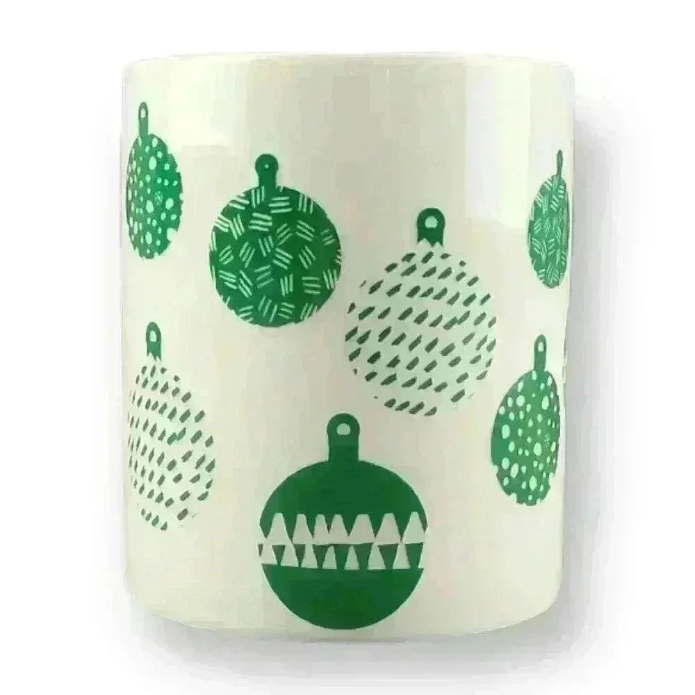Starbucks Coffee Holiday 2016 Green Christmas Ornaments 12 oz Coffee Mug Tea Cup - Picture 2 of 6